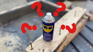 WD 40 as a DIY Concrete Form Release Agent