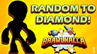 Random to DIAMOND! The Journey Begins! RANKED 1v1 • Brawlhalla Gameplay