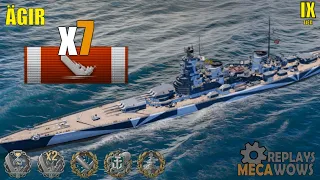 Cruiser Ägir 7 Kills & 172k Damage | World of Warships Gameplay