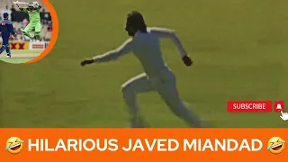 Old Is Gold!               HILARIOUS! Javed Miandad bowling & imitating Bob Willis, Dennis Lillee! 🤣