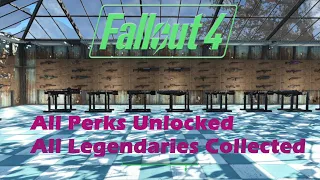 Fallout 4 - Unlocking All the Perks & Tour of My Legendary Armory