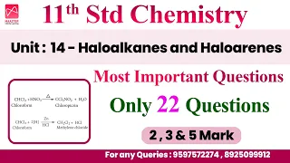 11th Std Chemistry | Unit -14 | Most Important Questions | Only 22 Questions | Public Centum Plan