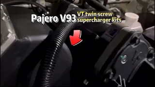 Mitsubishi Pajero v93 6G72 engine with VT twin screw supercharger. More power