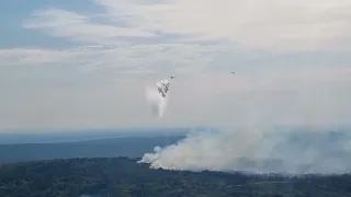 Spartan C-27J - odmet vode na požarišče