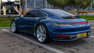 Porsche 911 Carrera S - Forza Horizon 5 | Steering Wheel Gameplay