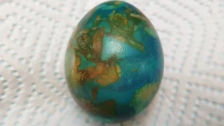 Easter marble eggs -   Easter Egg or Planet Earth?