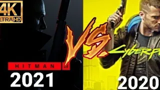 Cyberpunk 2077 vs. Hitman 3 physics || graphics comparison