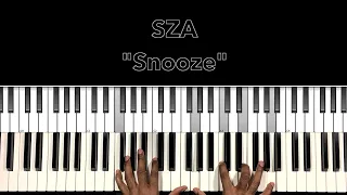 SZA "Snooze" Piano Tutorial