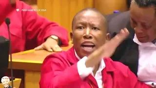 "Occupy Land" Julius Malema And EFF Removed From Parliament