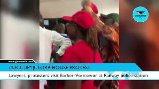 #OccupyJulorBiHouse demo: Lawyers, protesters visit Barker Vormawor at Railway police station