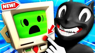 CARTOON CAT DESTROYS JOB BOT In Virtual Reality (Job Simulator Funny Gameplay)