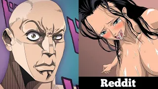 Anime vs Reddit (the rock reaction meme) One Piece