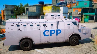 BLINDADO É ATACADO EM OPERAÇÃO DA CPP NA FAVELA | GTA 5 POLICIAL