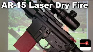 AR-15 laser dry fire with DryFireOnline.com & Mantis Blackbeard