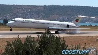 Bulgarian Air Charter - McDonnell Douglas MD-82 LZ-LDW - Landing at Split airport SPU/LDSP
