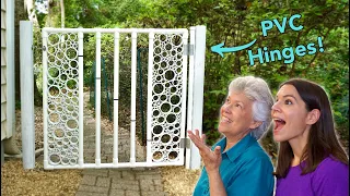 DIY PVC Pipe Gate with Snap-On Hinge // Part 1