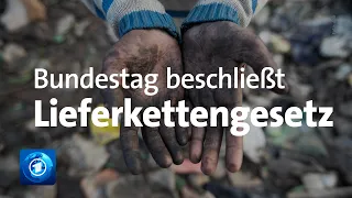 Bundestag stimmt für umstrittenes Lieferkettengesetz