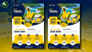 Ultimate Travel Flyer Design ! Step by Step Tutorial