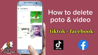 how to delete poto & video in tiktok facebook | facebook  tiktok