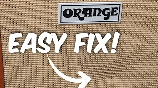 How to Fix Dents in Grill Cloth on Amps (Orange, Marshall, Fender)