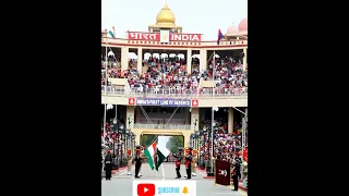 Lowering Flag Ceremony at Wagah Border 🇮🇳 Vs 🇵🇰