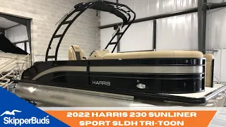 2022 Harris 230 Sunliner Sport SLDH Tri-Toon Tour SkipperBud's