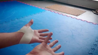 Thumb taping for BJJ Wrestling Judo