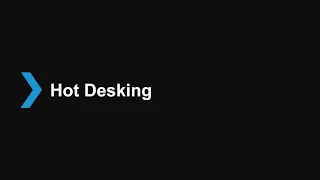 5. Hot Desking v18 - Intermediate Certification