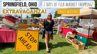 THE LARGEST FLEA MARKET I’VE SEEN! | Thrift Haul | Thrift With Me | Springfield, OH Extravaganza ‘21