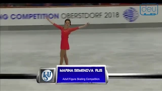 Marina Semenova. Oberstdorf 2018. Silver Ladies II FS. 24 place