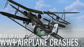Satisfying Airplane Destruction & Shootdowns! V9 | Rise of Flight - WW1 Flight Simulator Crashes