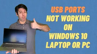 USB Ports Not Working on Laptop or PC - Windows 10 - Quick Fix!