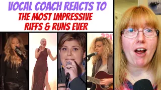 Vocal Coach Reacts to the Most Impressive Riffs & Runs Ever - Ariana, Yebba, Beyonce, Jessie & More