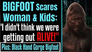 2 Bigfoot Encounters:Bigfoot Scares Woman & Kids at Black Creek - Plus the Black Hand Gorge Bigfoot.