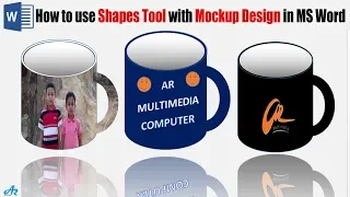 MS Word Tutorial: How to Insert Shapes with Mockup Design in Microsoft Word 2017 Part -1