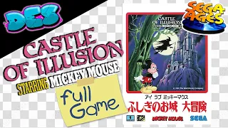 CASTLE OF ILLUSION [JP] [T+ENG 0.91] FULL GAME [Saturn/SS] PLAYTHROUGH LONGPLAY [NC]