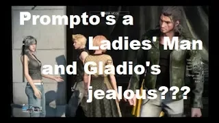 The ladies like Prompto and Gladio is jealous? (FFXV)