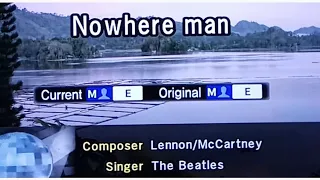 NOWHERE MAN The BEATLES  🎵Karaoke Version🎵