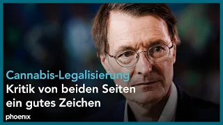 Cannabis-Gesetz: Pressekonferenz mit Bundesgesundheitsminister Lauterbach am 16.08.23