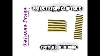 The perfect striped cane trick - polymer clay tutorial 454