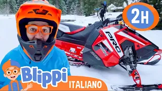 Blippi alla scoperta della motoslitta | Blippi in Italiano | Video educativi per bambini