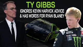 Ty Gibbs Ignores Kevin Harvick Advice & Has Words for Ryan Blaney