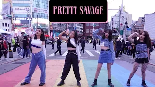 KPOP IN PUBLIC CHALLENGE] BLACKPINK(블랙핑크)-Pretty Savage Dance cover by GIF from Taiwan.