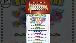 Baby Shark / Xilófono - xylophone #shorts