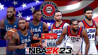 USA Men's Basketball pool preparation for the upcoming FIBA World Cup | NBA 2K23 PC Gameplay