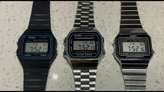 Casio F-91W vs Casio A168 vs Casio A700W