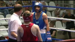 Бокс. М.Антошкин (Россия) vs А.Айткожанов (Казахстан) (вк 49 кг.)