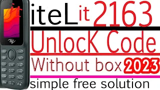 itel it 2163 unlock security code miracle tool Crack without box itel 2163 unlock security.