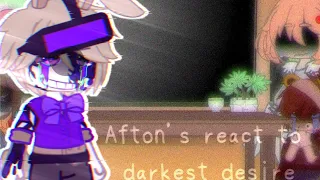 Afton's react to Darkest desire//Gacha club