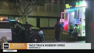 Police investigate five taco truck robberies overnight in LA